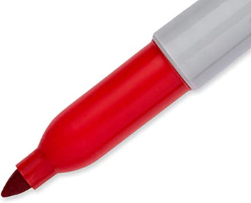 Stationary Permanent Fine Point Marker Red