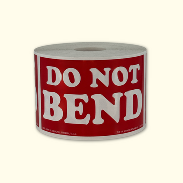 Do Not Bend Labels - 50 Labels