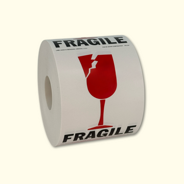 Fragile Labels International (3" x 4" Self Adhesive)- 500 Roll