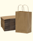 Shopping Bags - Kraft 8" x 4.75" x 10.25"