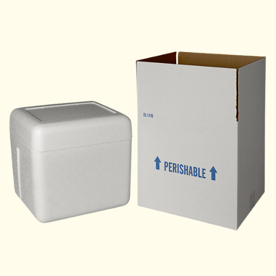 Insulated Boxes #10-Lb Small Lobster Box/Lid (#175) Interior 16.5" x 12.5" x 6.75"