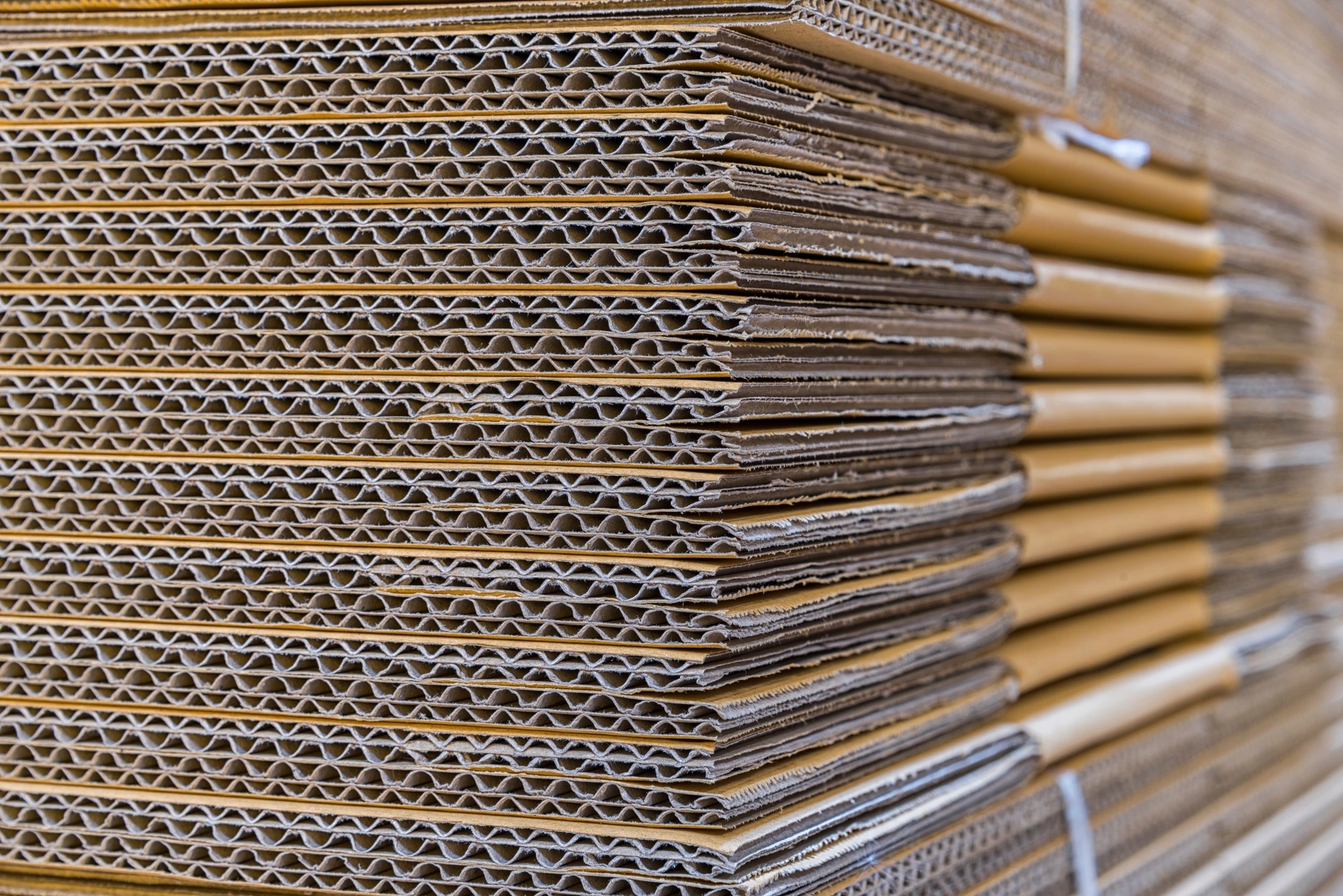 Double wall corrugated cardboard boxes.